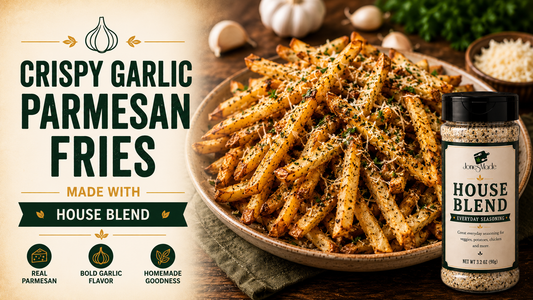 Crispy Garlic Parmesan Fries | JonesMade House Blend Recipe